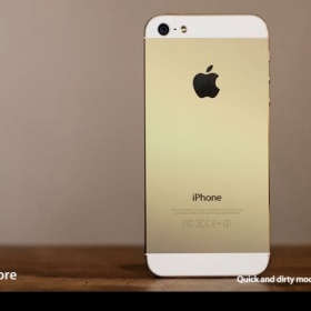 Bílo zlatý iPhone 5 5S Apple - foto č. 1