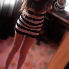 Pruhovaný svetr (šaty) Tally Weijl