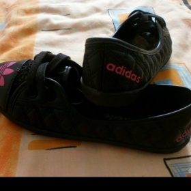 Černo - Růžové baleríny Adidas - foto č. 1