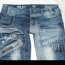 Modré prpracované jeans Japrag - foto č. 2