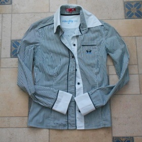 Černobílá košile Cropp - foto č. 1