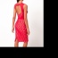 Červené krajkové midi bodycon šaty Asos - foto č. 2