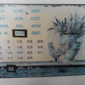 Plechový kalendář Provence