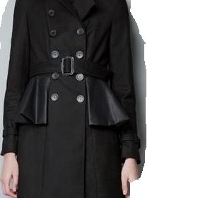 Černý kabát Zara - foto č. 1