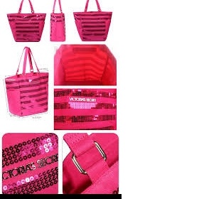 Růžová taška kabelka XXL shooper Victoria's Secret - foto č. 1
