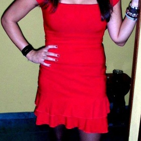 Červené šaty Zara - foto č. 1