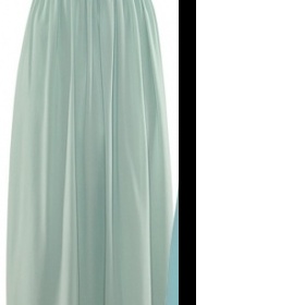 Doplňky k zeleným mentolovým šatům na jedno rameno