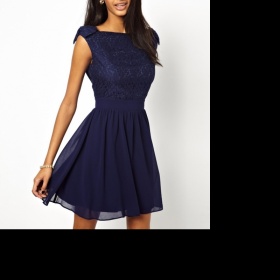Dámské tmavě modré šaty Little Mistress Asos