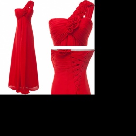 Střevíčky k červeným maturitním šatům