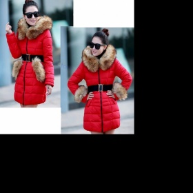 Elegantní červená zimní bunda do 1000, - Kč