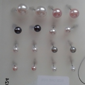 Smíšená sada perlových náušnic Accesories - foto č. 1