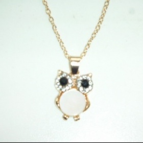 Pozlacený náhrdelník se sovičkou Fashion - foto č. 1