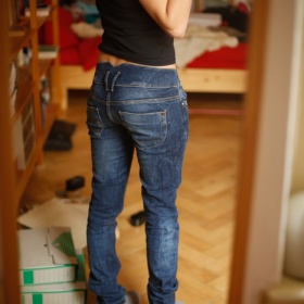 Modré jeansy Fishbone - foto č. 1