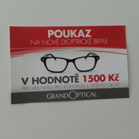 Poukaz do Grand Optical za 1500, - - foto č. 1