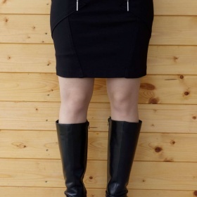 Strečová sukně se zipy Supertrash - foto č. 1