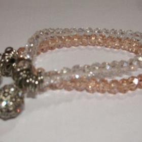 Dva náramky ze skleněných korálků Opi