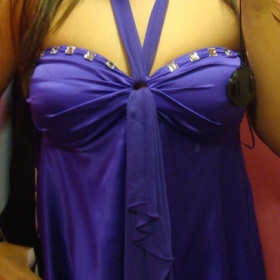 Fialový večerní top Jannis