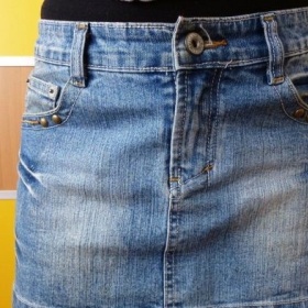 Riflová sukně made in ITALY