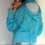 Světle modrá tyrkysová sportovní bunda s kapucí River Island - foto č. 4
