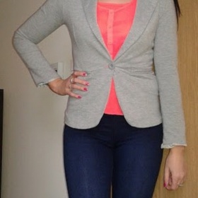 Šedé teplákové sako Butik