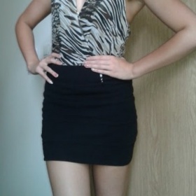 Leopardní volnější tunika / top neznačkové