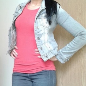 Červené basic tričko s krátkým rukávem Cubus