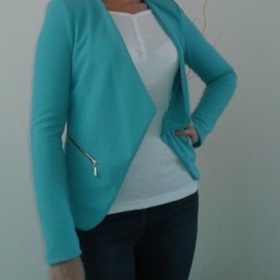 Bílé basic triko s dlouhým rukávem neznačkové