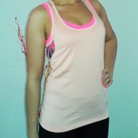 Růžové fitness sportovní tílko Crivit