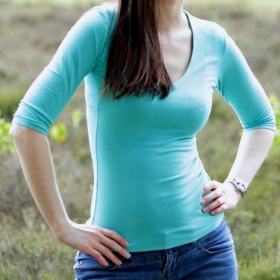 Top s 3/4 rukávem Comtessa