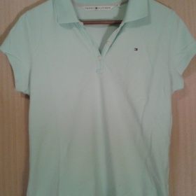 Světle tyrkysové tričko Tommy Hilfiger