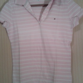 Růžovo - bílé tričko Tommy Hilfiger