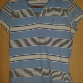 Modro - bílé tričko Tommy Hilfiger