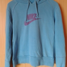 Tyrkysová mikina s kapucí Nike
