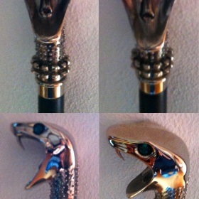 Vycházková hůl Luciuse Malfoye neznačková - foto č. 1