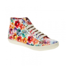 Kožené boty popraskaného designu