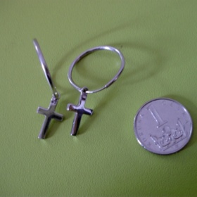 Rhodiované naušnice Neznačková