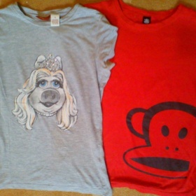 2 trička  - Paul Frank a Kenvelo