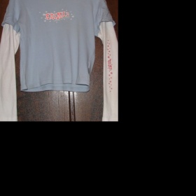 Tričko Animal modro - bílé barvy