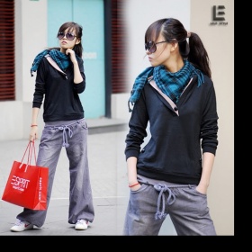 Bederní zvonové kalhoty - Japan Style