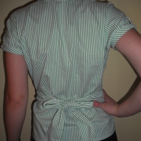 Pruhovaná zelená košile Dunnes stores