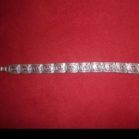 Náramek řecký vzor stříbro