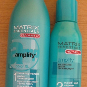 Matrix Amplify - šampon color XL + pečující fluid pro hustotu a objem vlasů