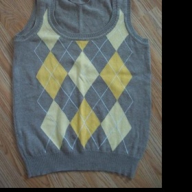 Šedo-žlutá vesta Zara