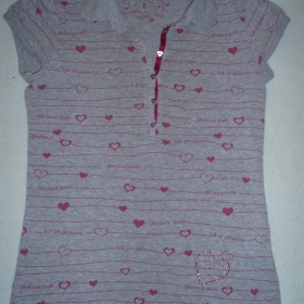 Šedé tričko značky Clockhouse Girls