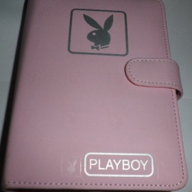 Růžovostříbrný organizér (diář) Playboy