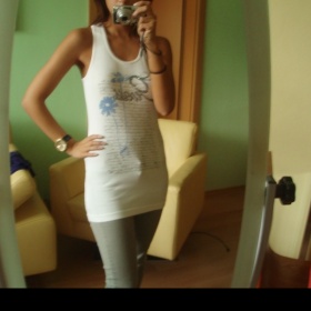 Bílé boxerské tílko Guess