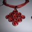 Červená souprava (náhrdelník + náušnice) - foto č. 2