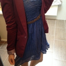 Modré lehké šaty Zara