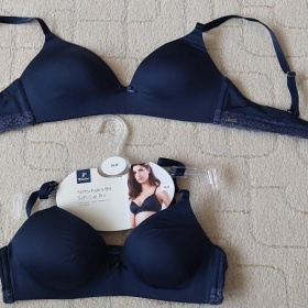 Tmavě modrá podprsenka 75B - 2 ks Tchibo - foto č. 1