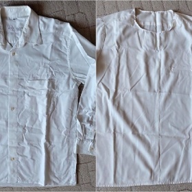Dvě bílé maxi košile XXL